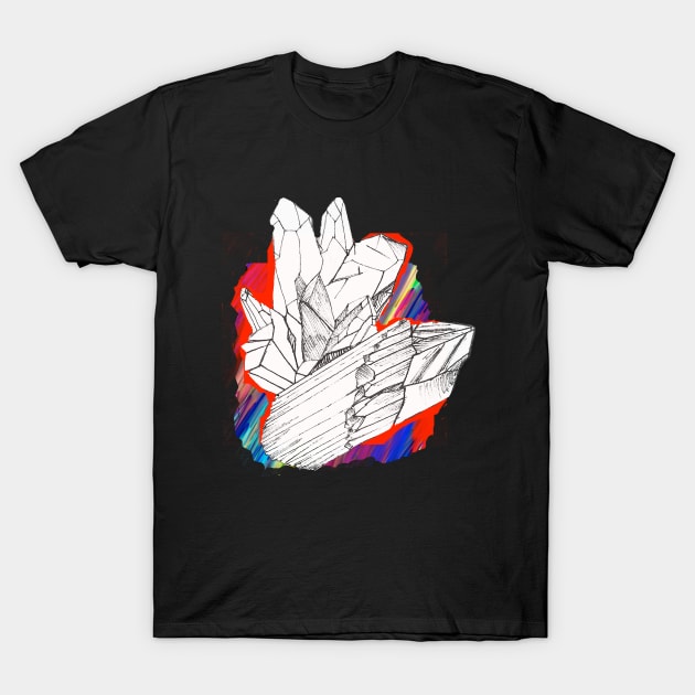 Prismatic Quartz T-Shirt by Pizzakween